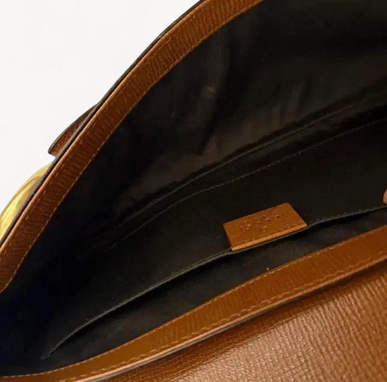 Gucci Horsebit 1955 Camel Leather Chain Shoulder Bag