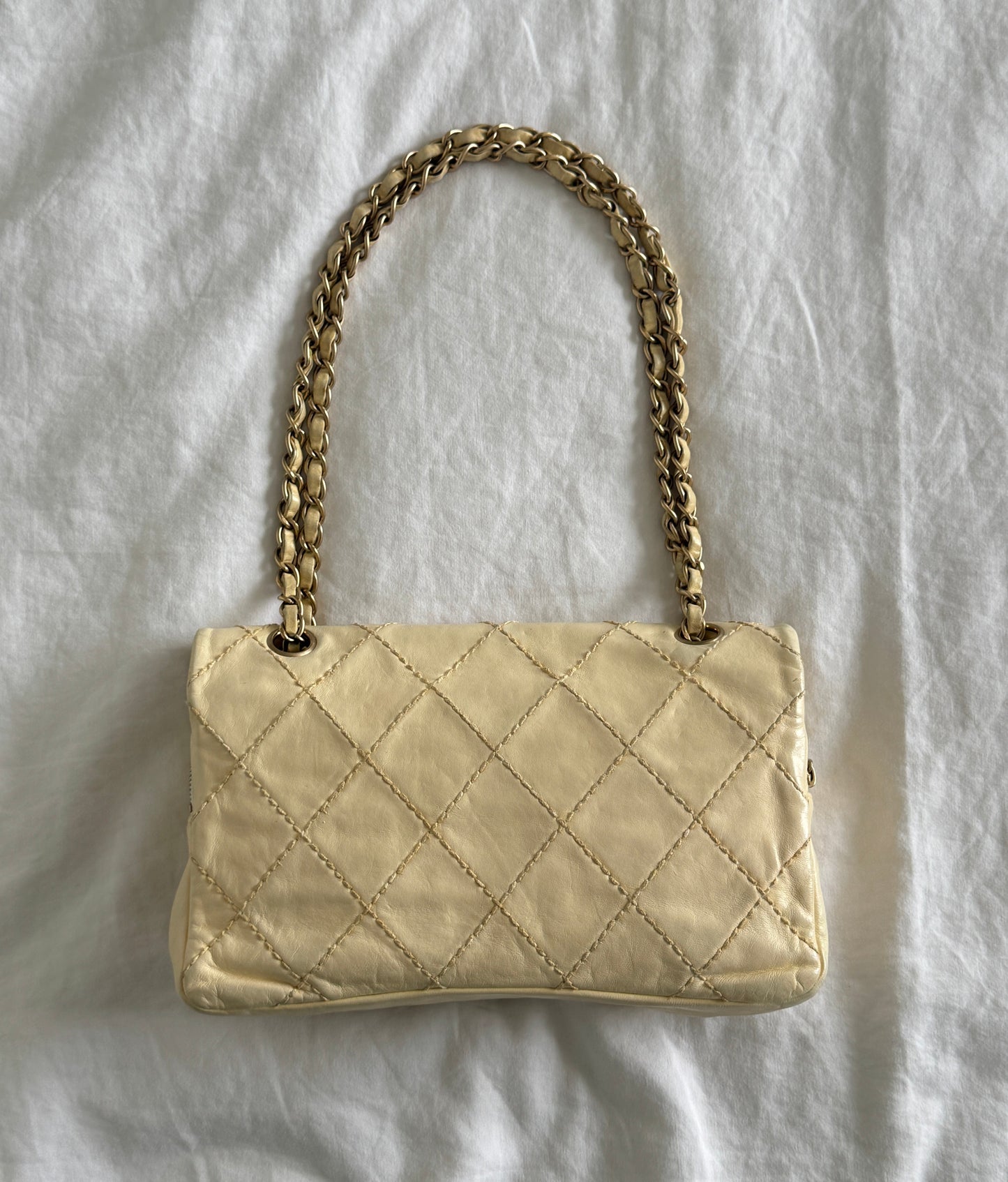 Chanel Quilted Camellia Patchwork Timeless Flap Bag