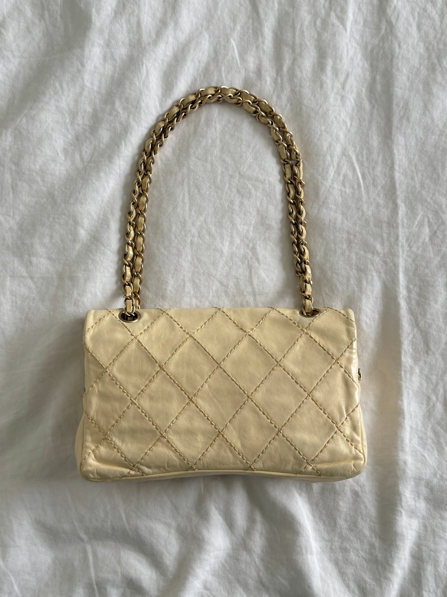 Chanel Quilted Camellia Patchwork Timeless Flap Bag
