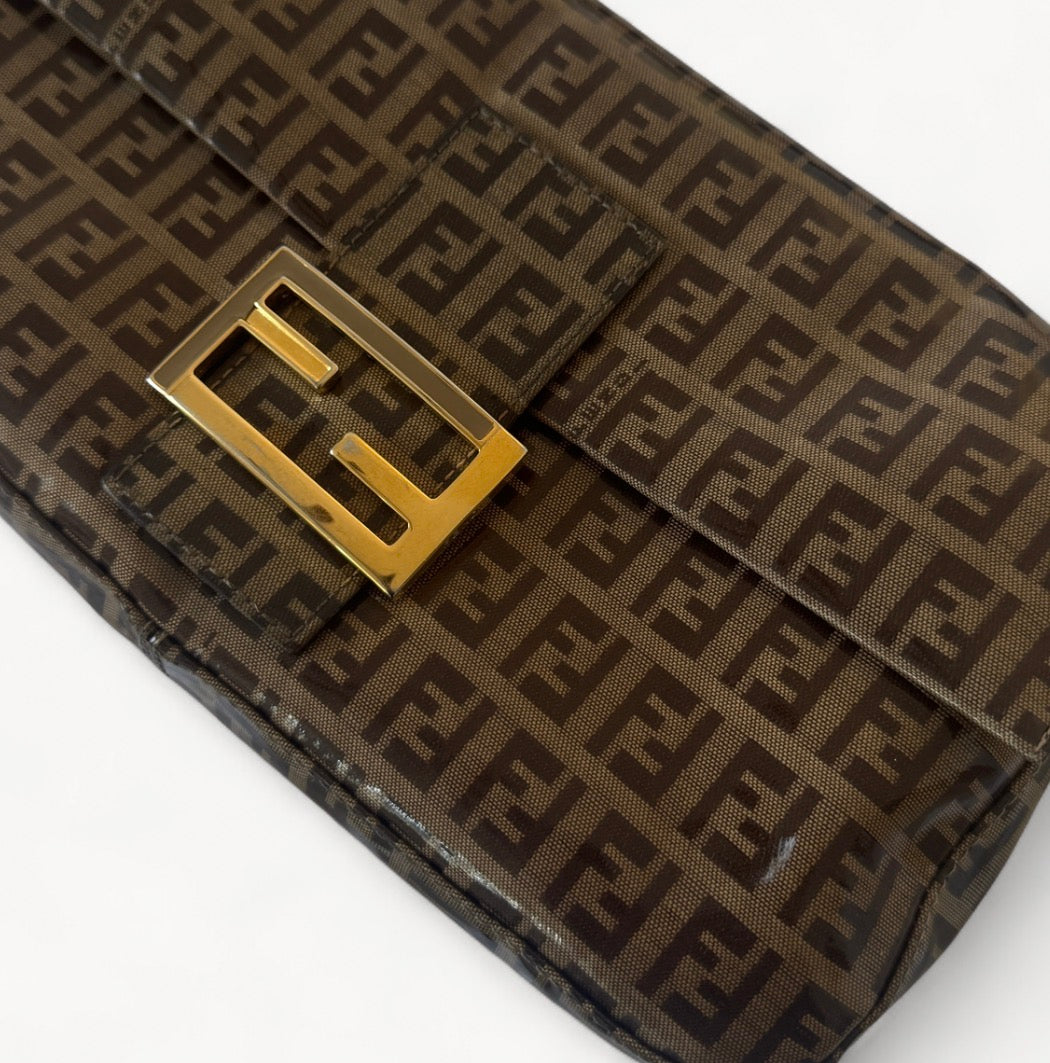 Fendi 2000’s Vinyl Zucchino Baguette Bag