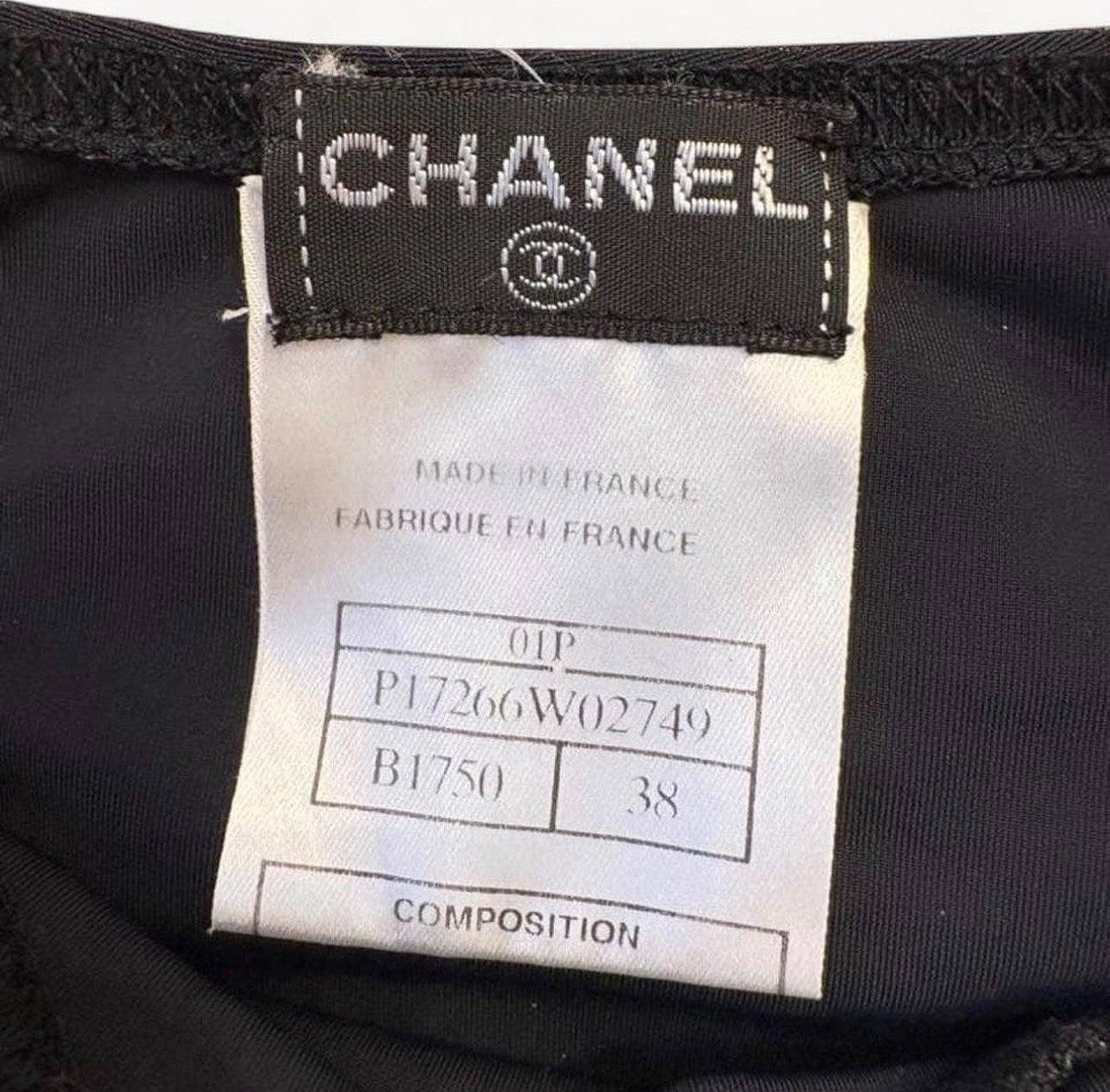 Chanel SS 2001 Floral CC Print Mini Halter Dress Open Back Black