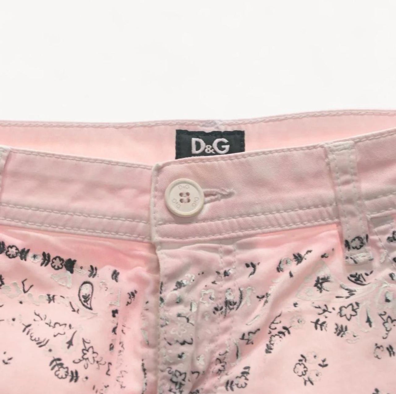 Dolce & Gabbana Pink Bandana Mini Skirt