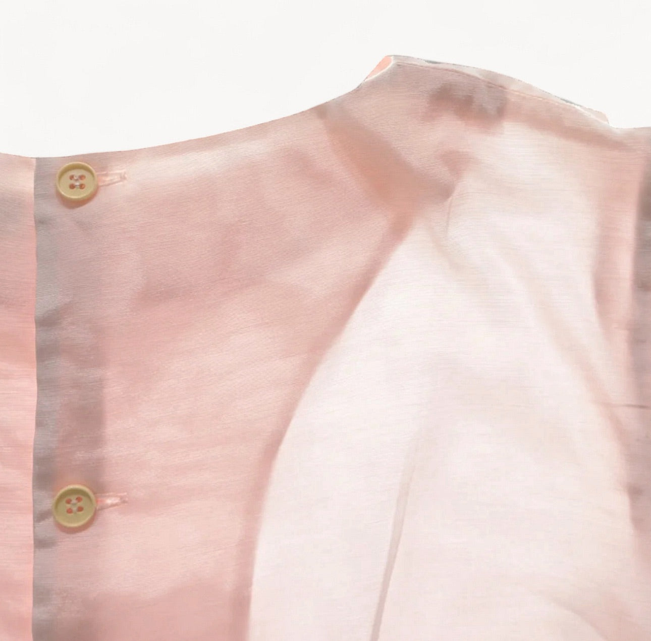 Yves Saint Laurent Blush Pink Sheer Set (Top & Skirt)