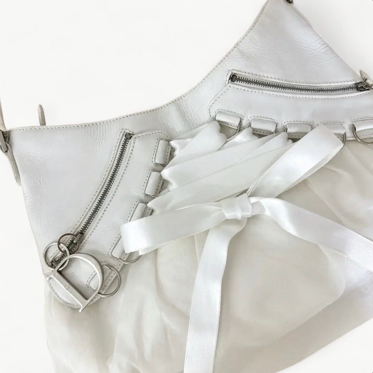 Christian Dior 2004 Rare Ballet Corset Shoulder Bag