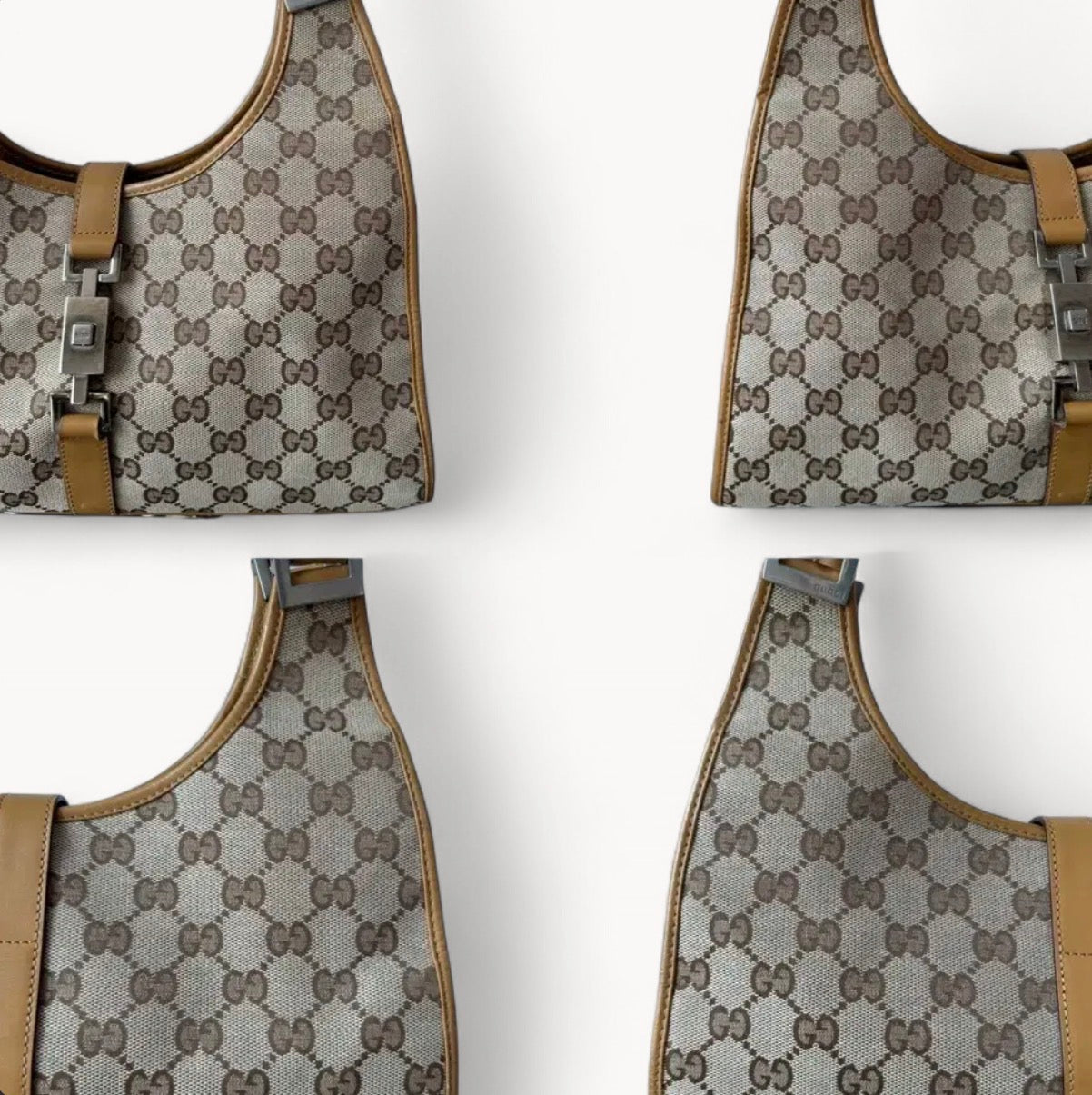 Gucci 2000s GG Monogram Canvas Jackie Handbag