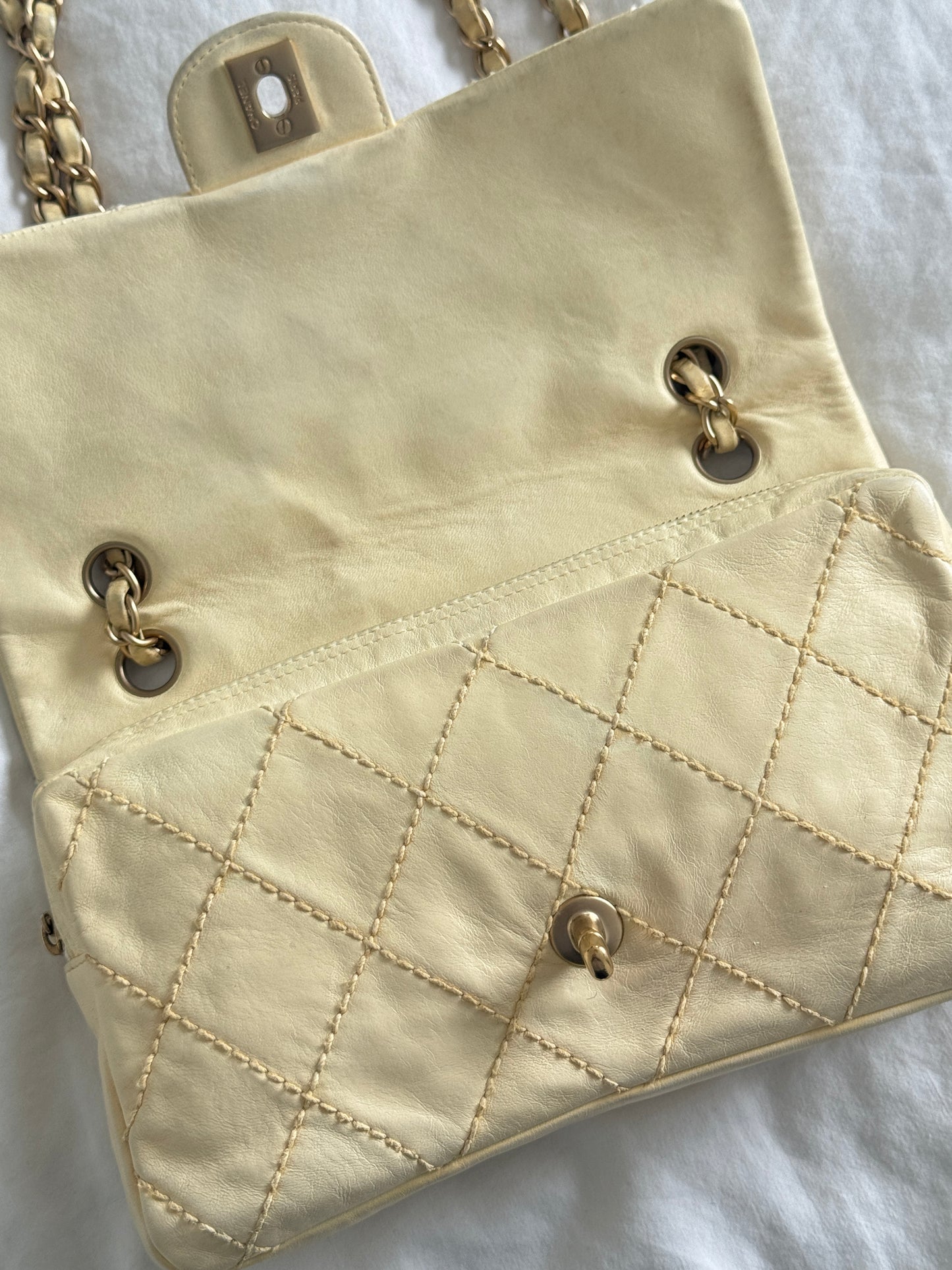 Chanel Quilted Camellia Patchwork Timeless Flap Bag