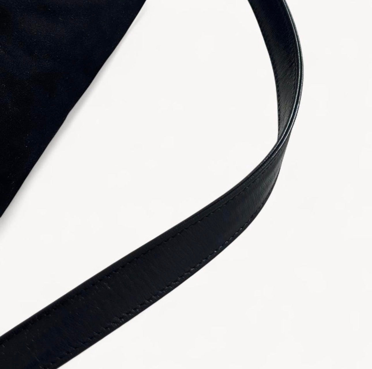 Fendi Neoprene Nylon Black Baguette Bag