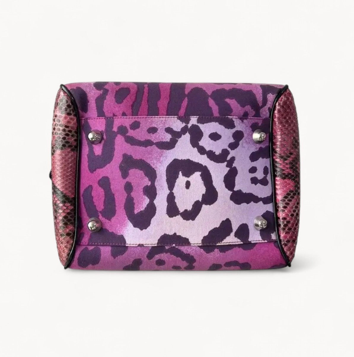 Christian Dior 2004 Multicolour Limited Edition Python Gambler Dice Bowler Bag