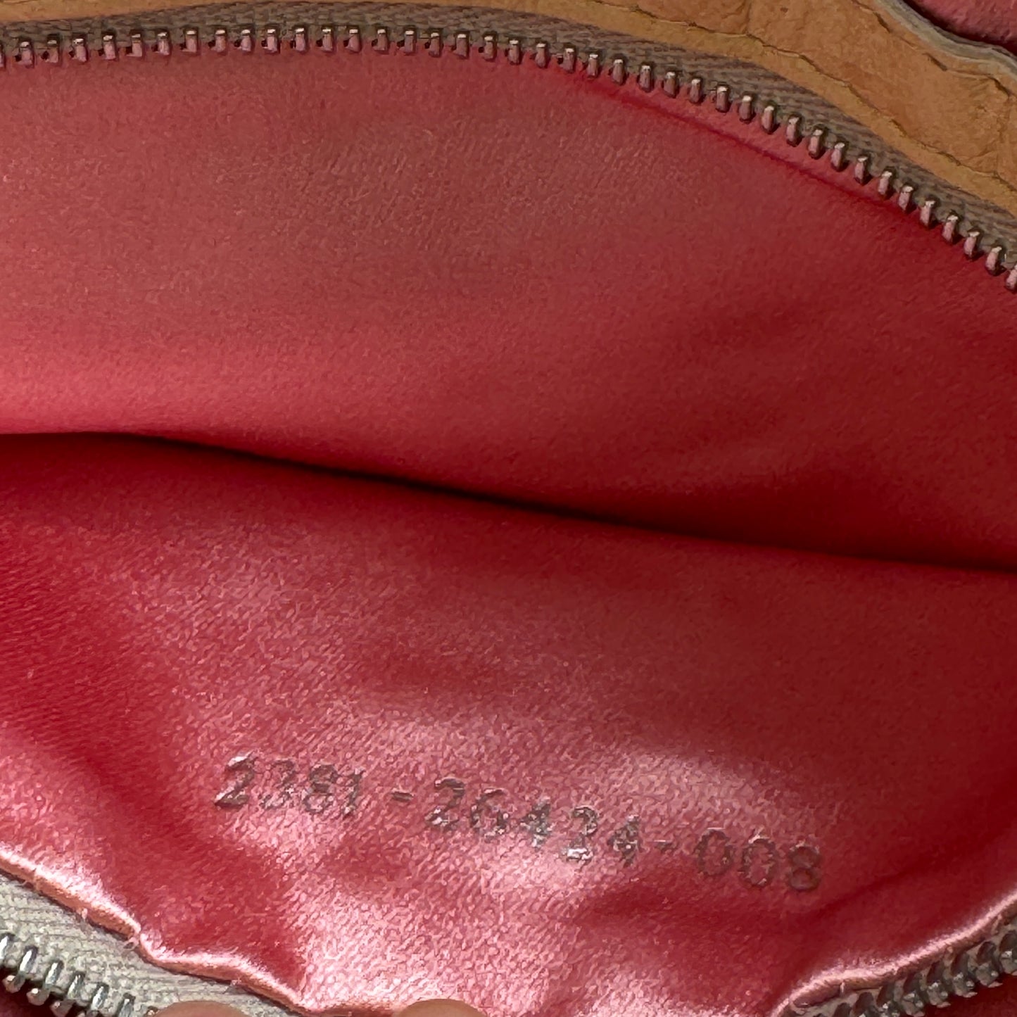 Fendi Dusty Rose Leather Baguette Bag