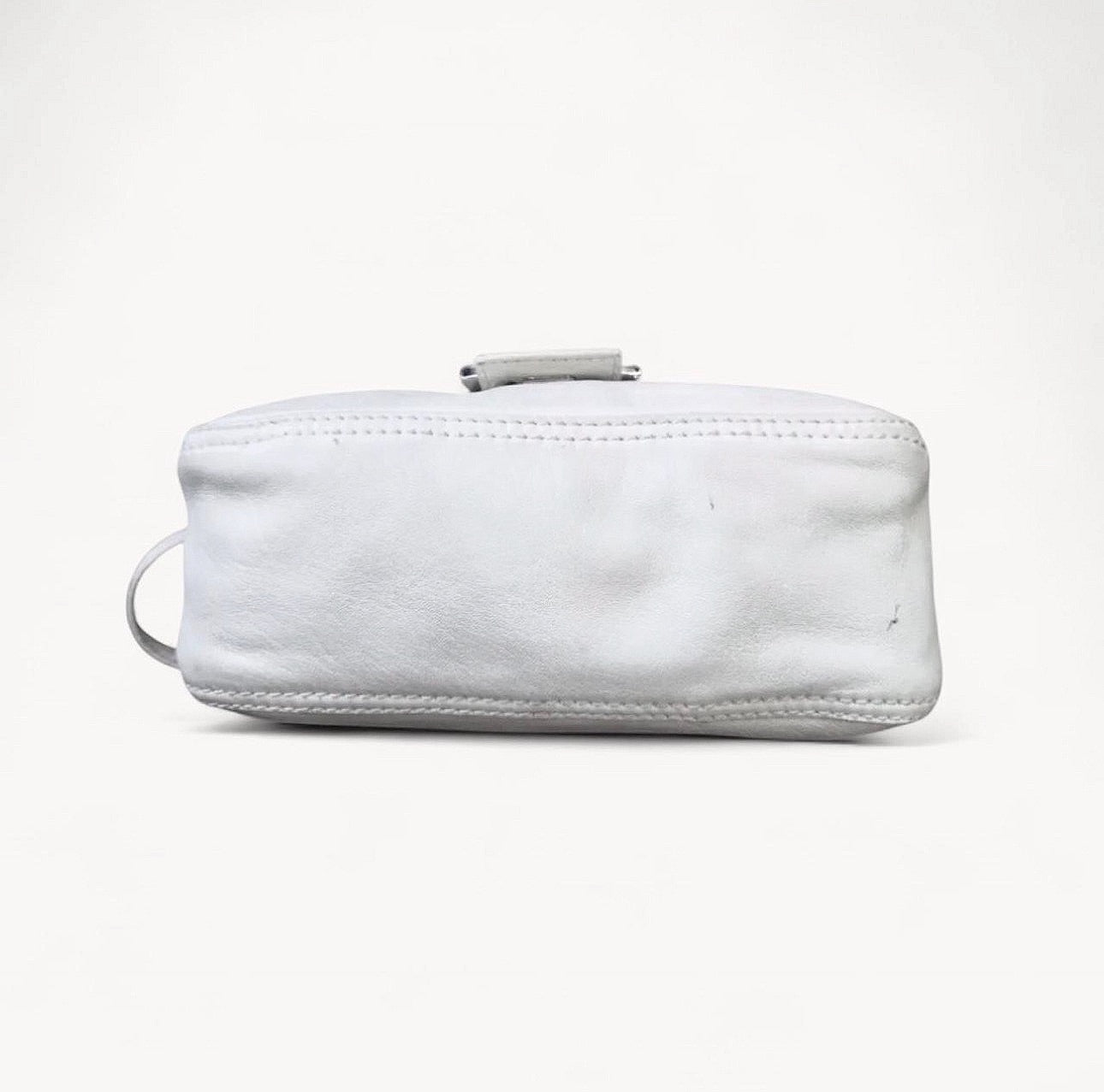Fendi 2004 White Leather Mini Shoulder Bag