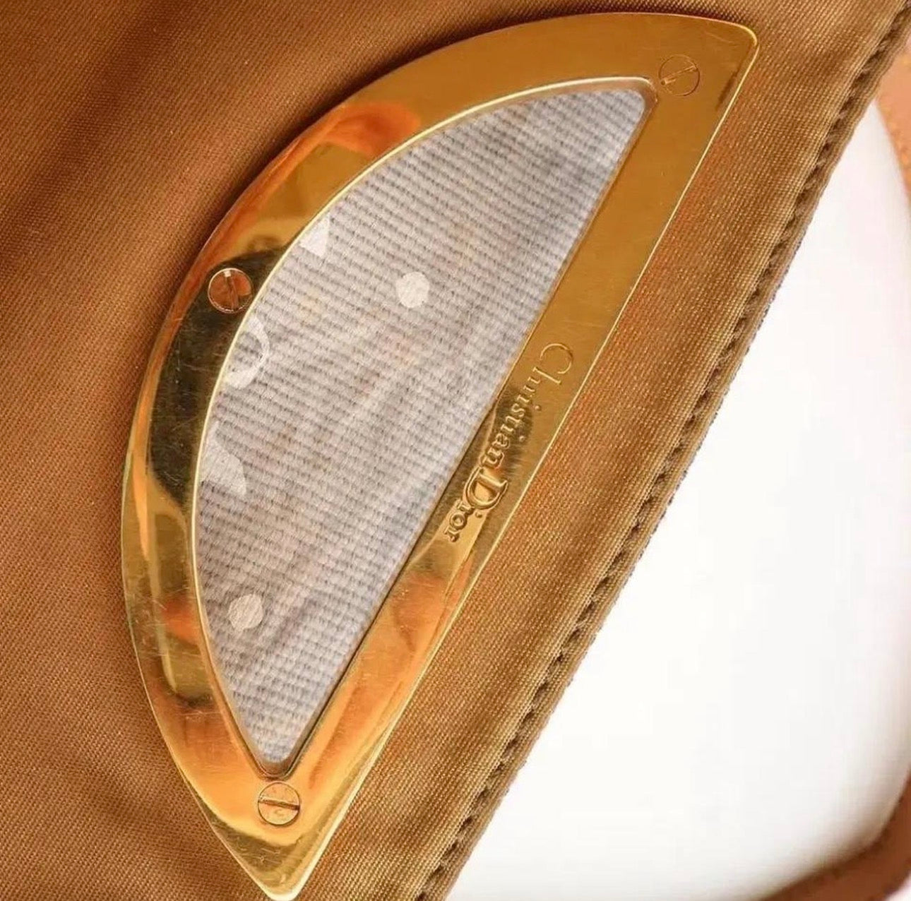 Christian Dior 2001 Denim & Beige Leather Malice Bag