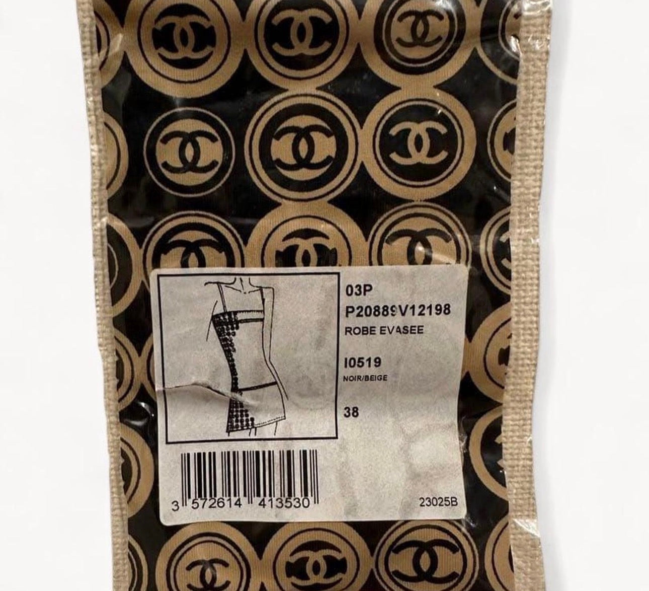Chanel 2003 AW Coin Gold Logo Medallion Dress