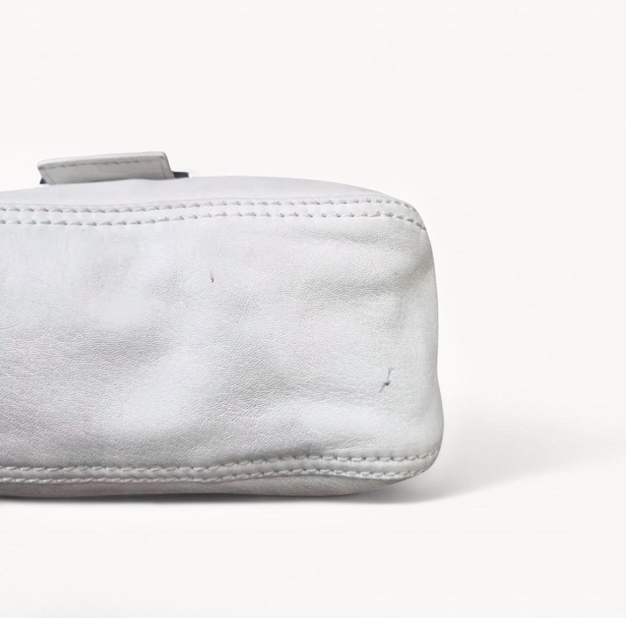 Fendi 2004 White Leather Mini Shoulder Bag