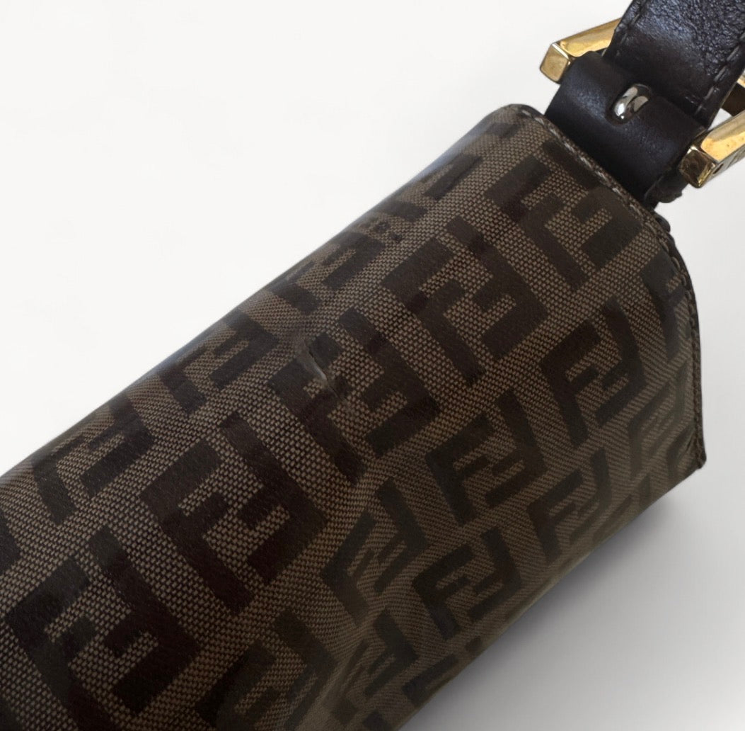 Fendi 2000’s Vinyl Zucchino Baguette Bag