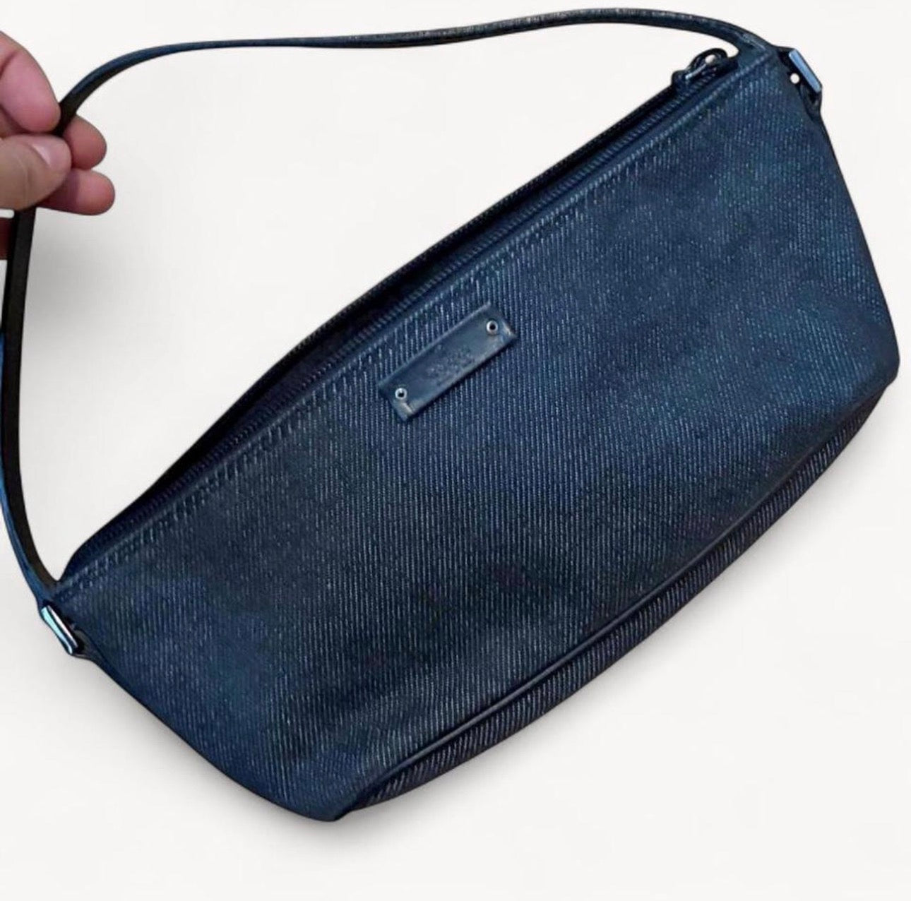 Gucci Denim Mini Boat Pochette Bag