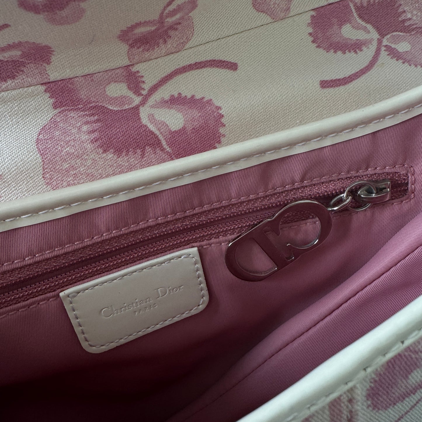 Christian Dior Vintage Girly Cherry Blossom Saddle Bag Rare