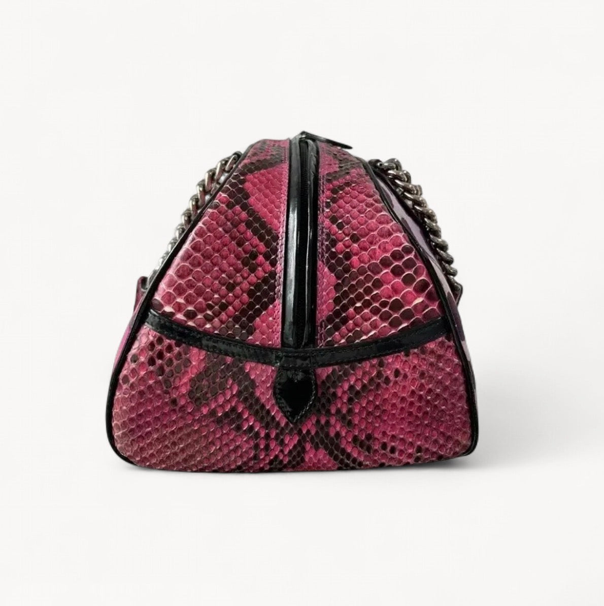Christian Dior 2004 Multicolour Limited Edition Python Gambler Dice Bowler Bag