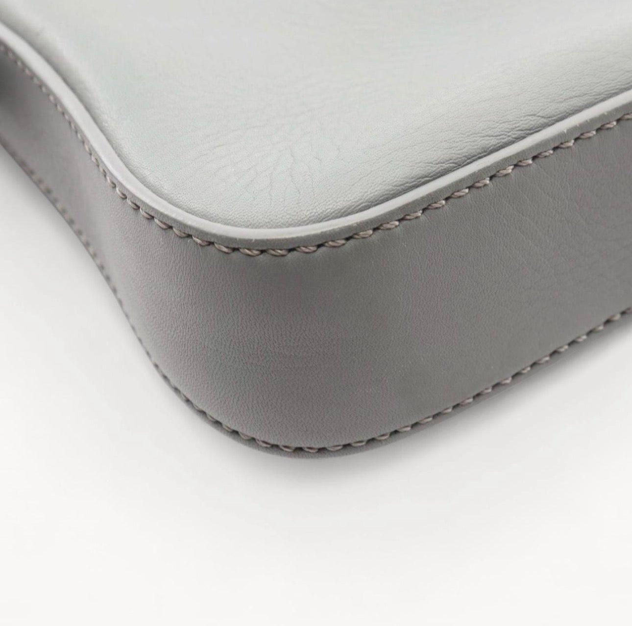 Fendi 2013 Gray Leather Baguette Bag