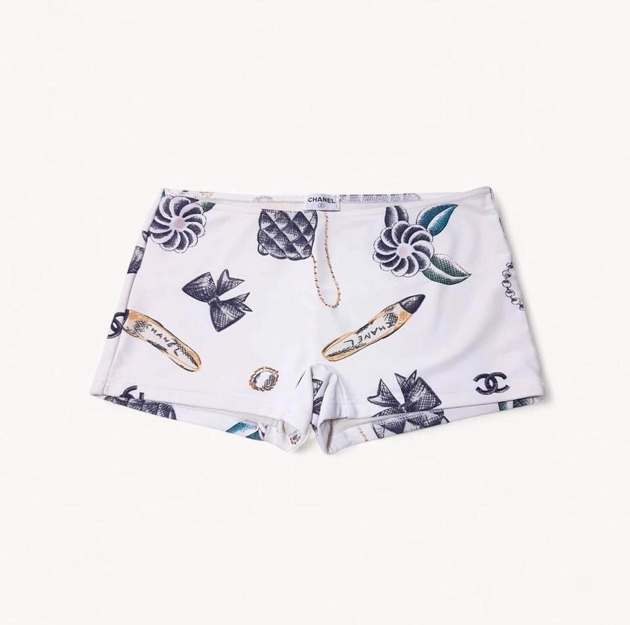 Chanel 1996 Icon Print Set (Top + Shorts)