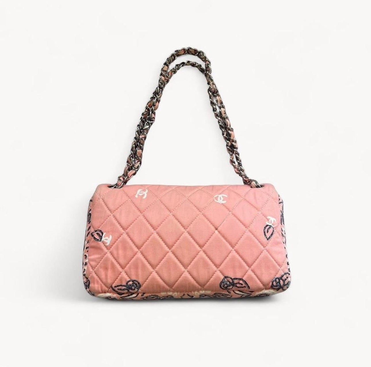 Chanel 2008 Paris Dallas Pink Bandana Paisley Classic Flap Bag
