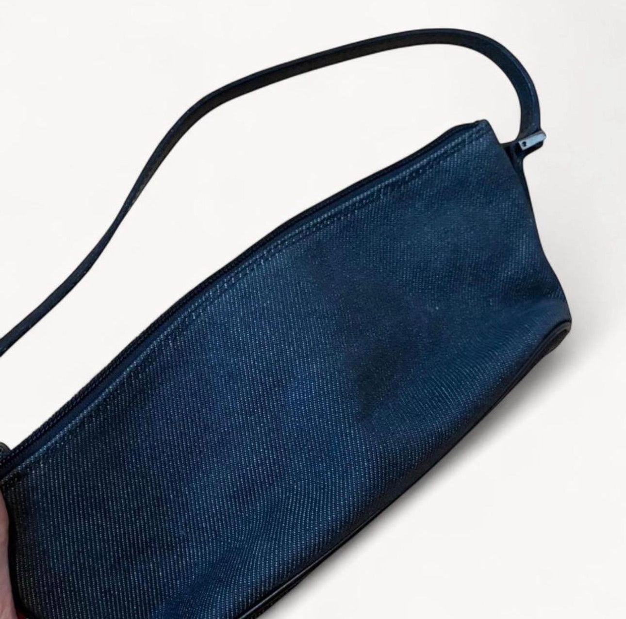 Gucci Denim Mini Boat Pochette Bag