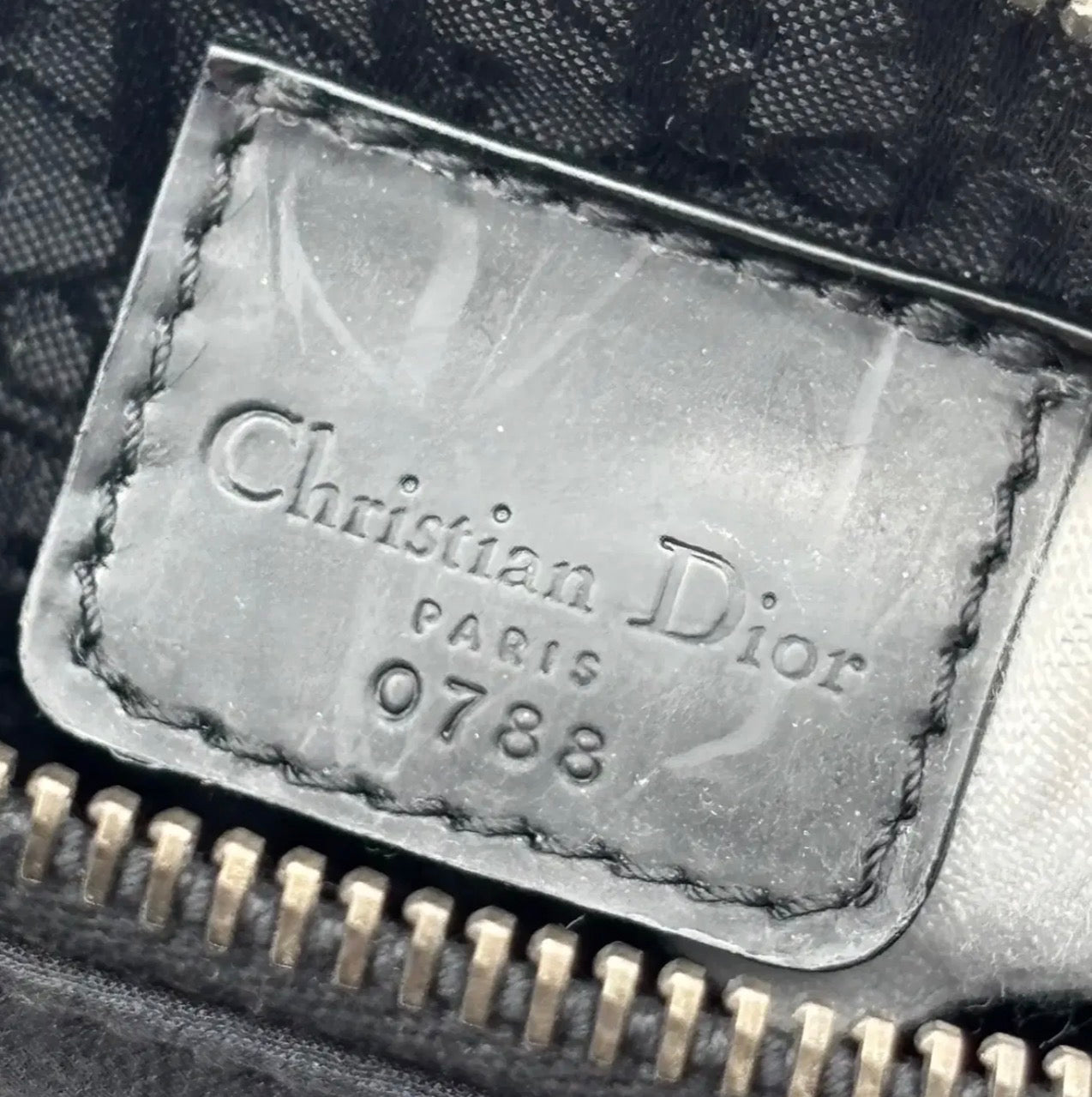 Christian Dior 2002 Embroidered Floral Mini Saddle Bag