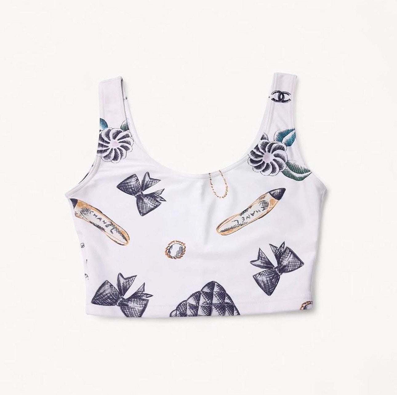 Chanel 1996 Icon Print Set (Top + Shorts)