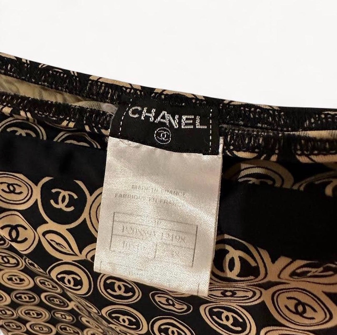 Chanel 2003 AW Coin Gold Logo Medallion Dress