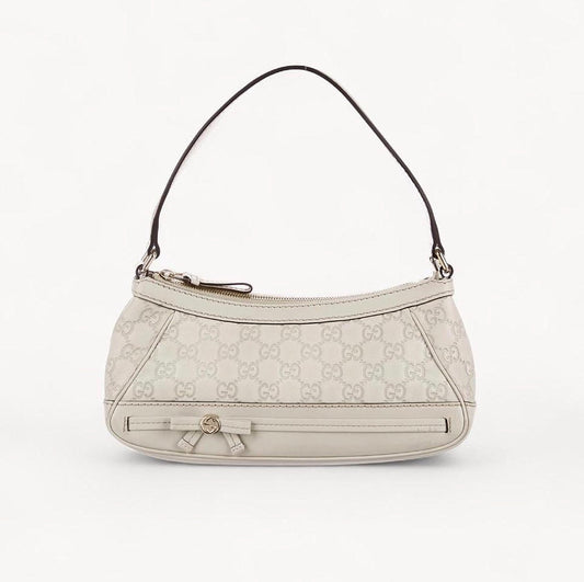 Gucci Simma Mayfair Ivory Pochette Ribbon Bag