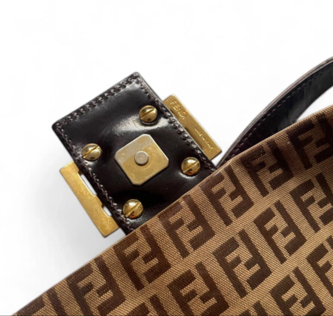 Fendi 2000’s Vinyl Zucchino Baguette Bag