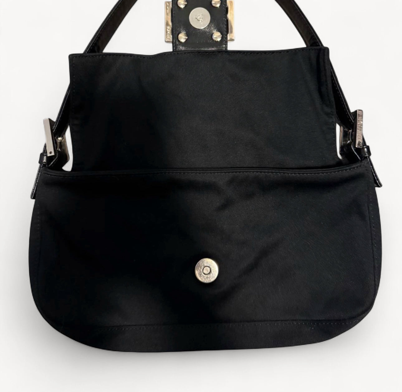 Fendi Black Neoprene Baguette Bag