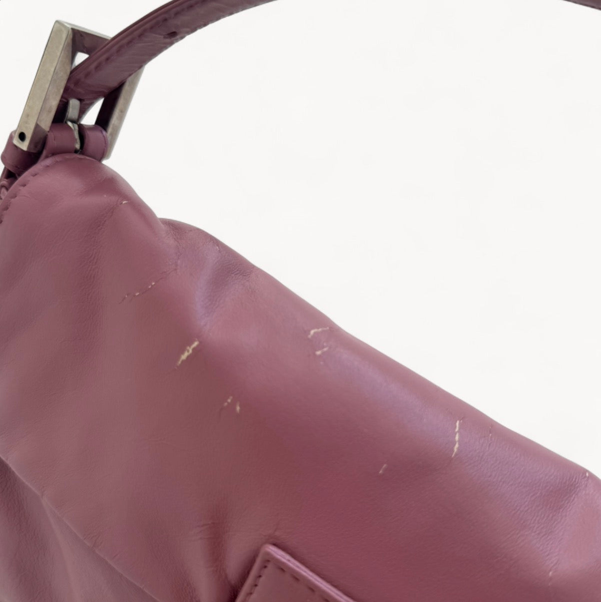 Fendi Dusty Rose Leather Baguette Bag