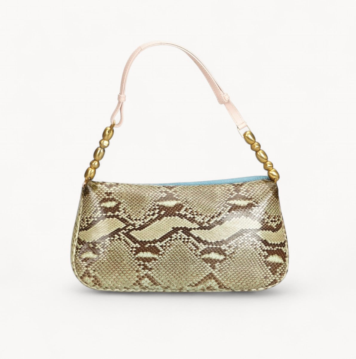 Christian Dior Harako Python Malice Pearl Shoulder Bag