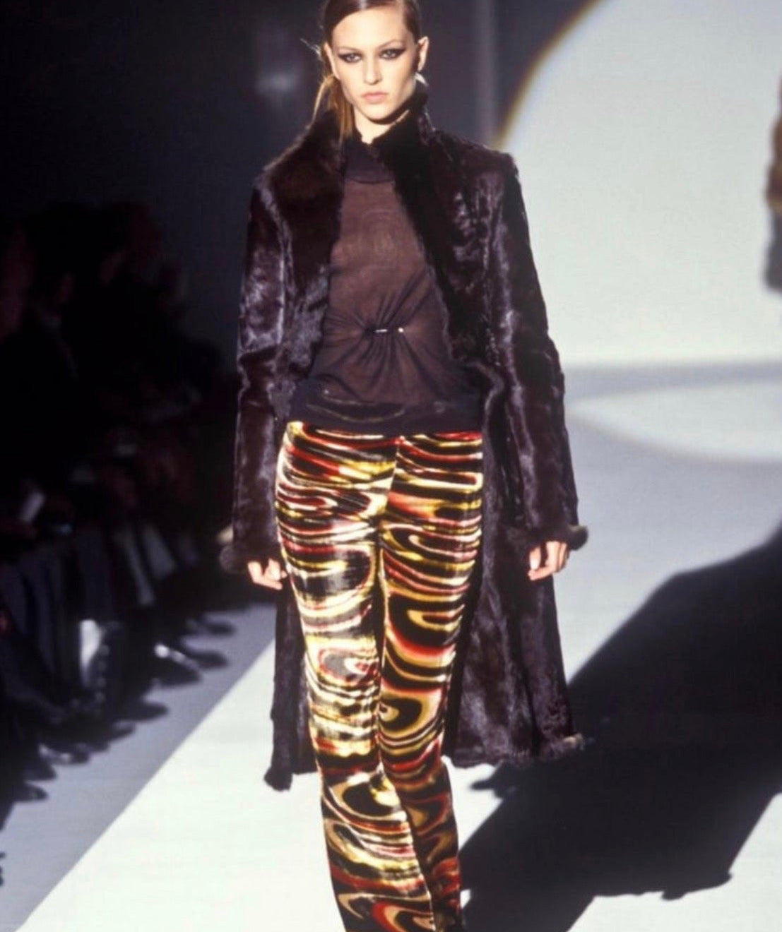 Gucci by Tom Ford FW 1999 Jackie Psychedelic Velvet Shoulder Bag