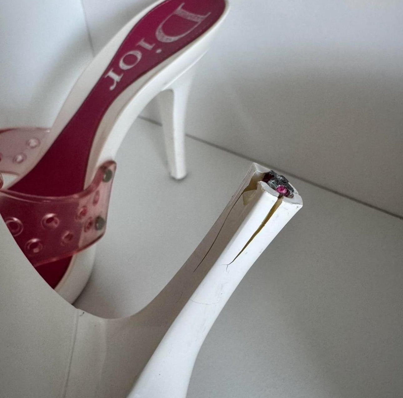 Dior Rare Pink PVC Mules