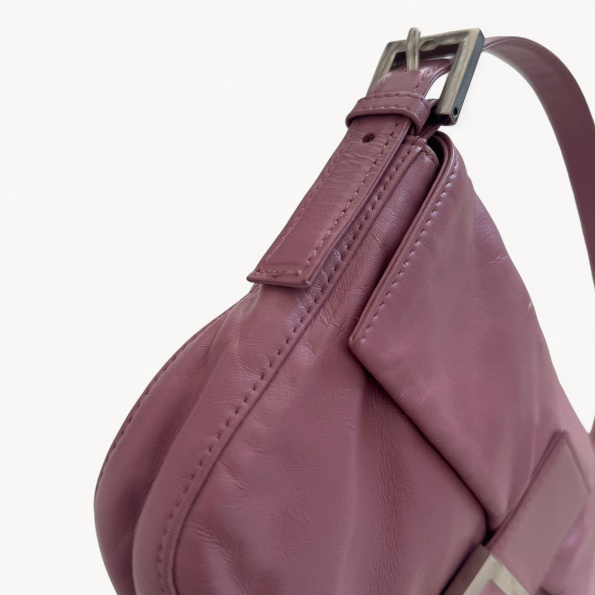 Fendi Dusty Rose Leather Baguette Bag