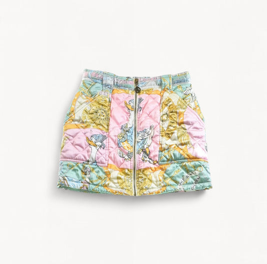 Moschino Jeans Vintage “Duck Hip Hop” Quilted Mini Skirt