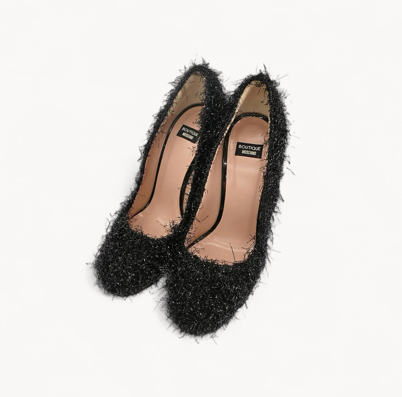 Moschino Boutique Black Tinsel Pumps