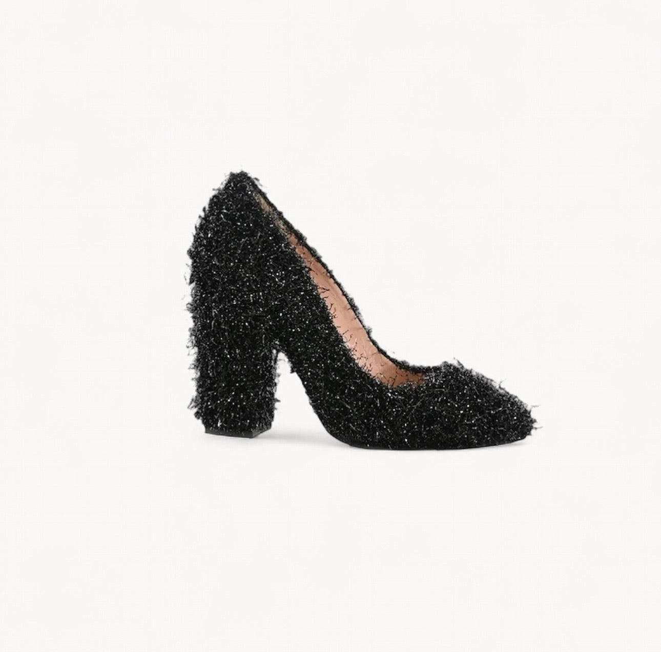 Moschino Boutique Black Tinsel Pumps