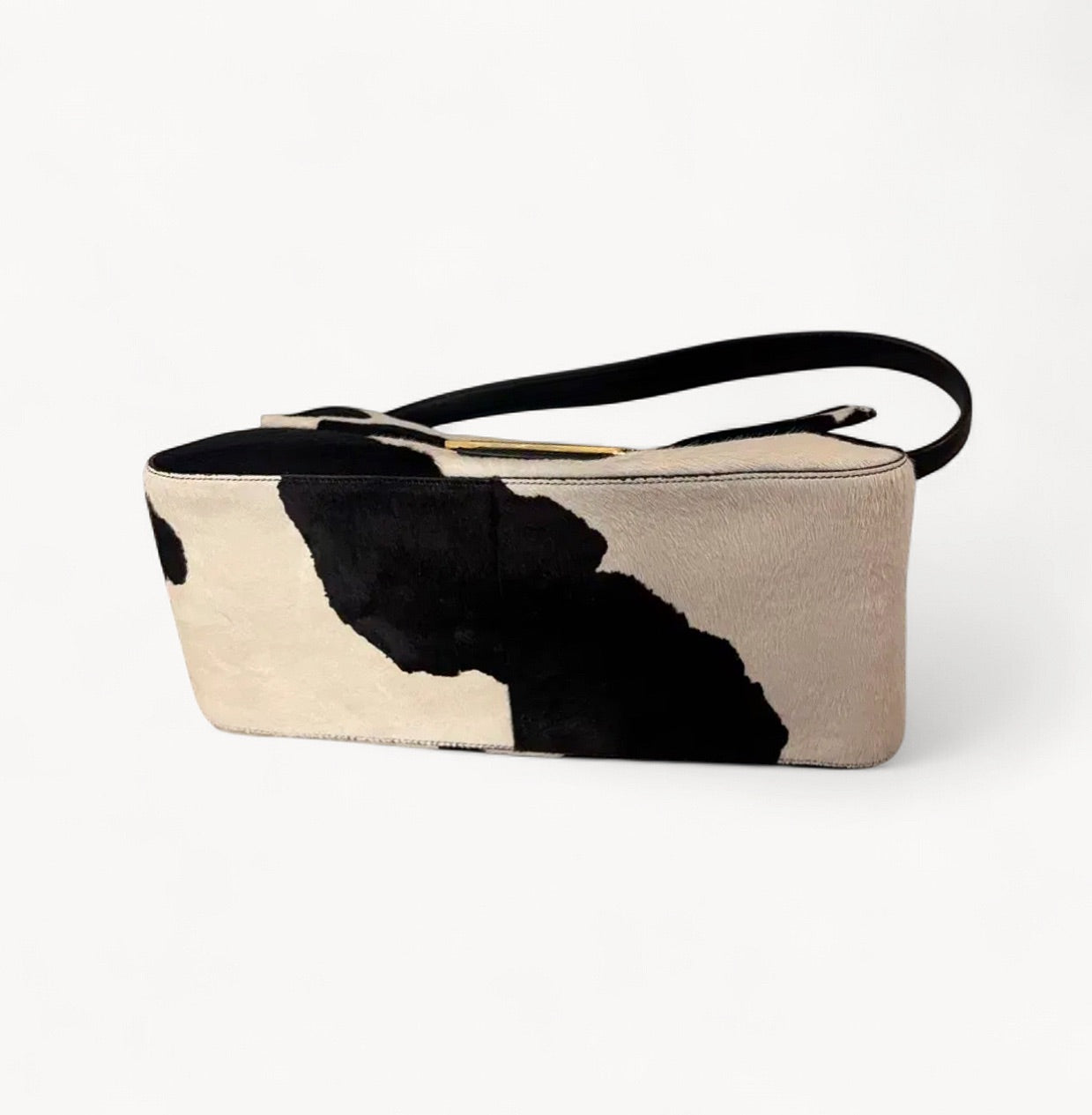 Fendi 2012 Ponyhair Cow Pattern Mama Baguette Bag