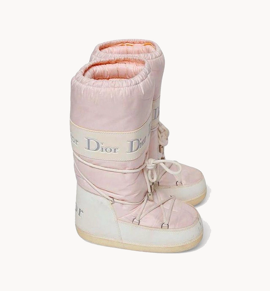 Christian Dior By John Galliano 2000s Pink Moon Boots