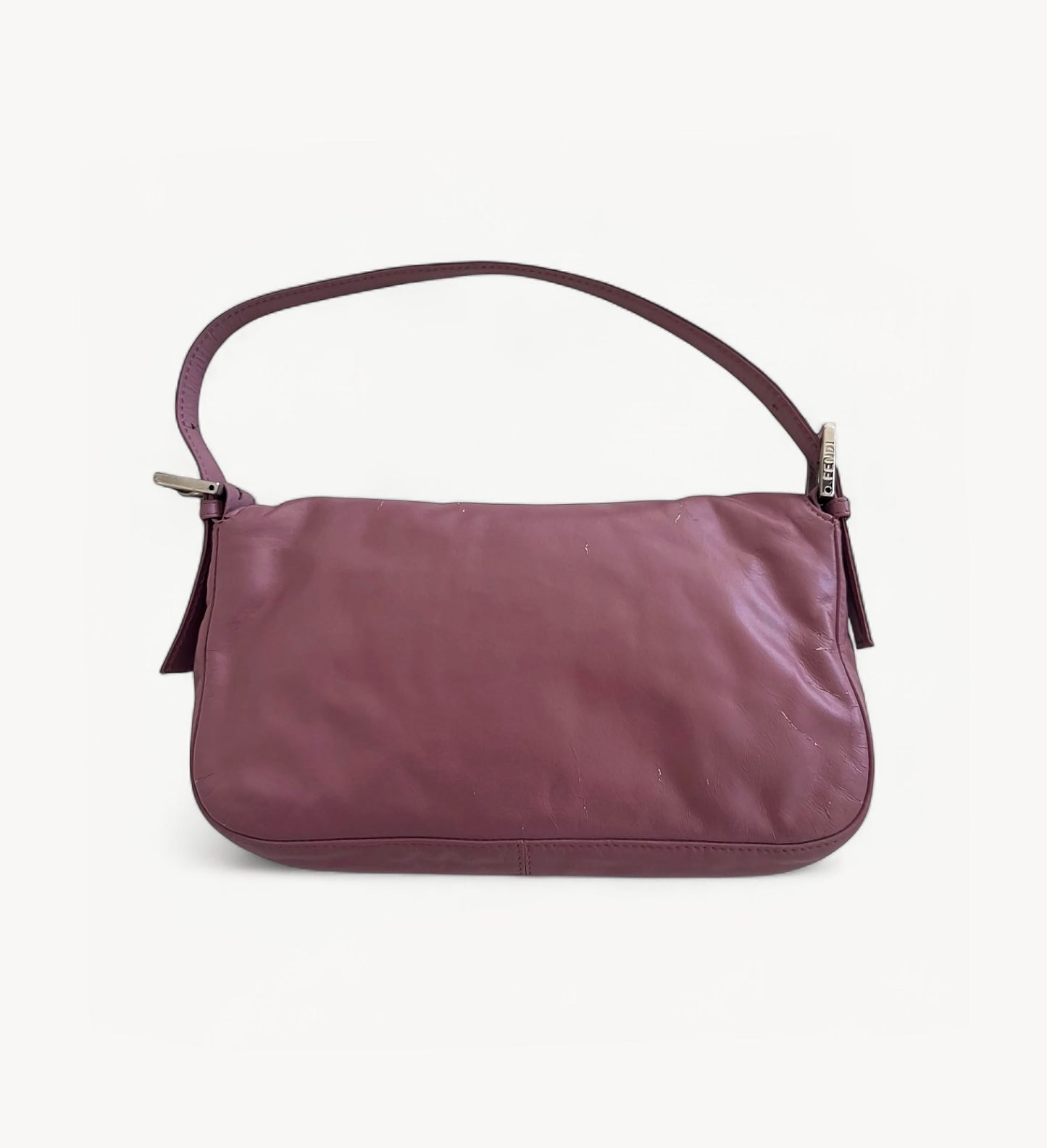 Fendi Dusty Rose Leather Baguette Bag