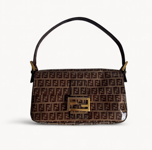 Fendi 2000’s Vinyl Zucchino Baguette Bag