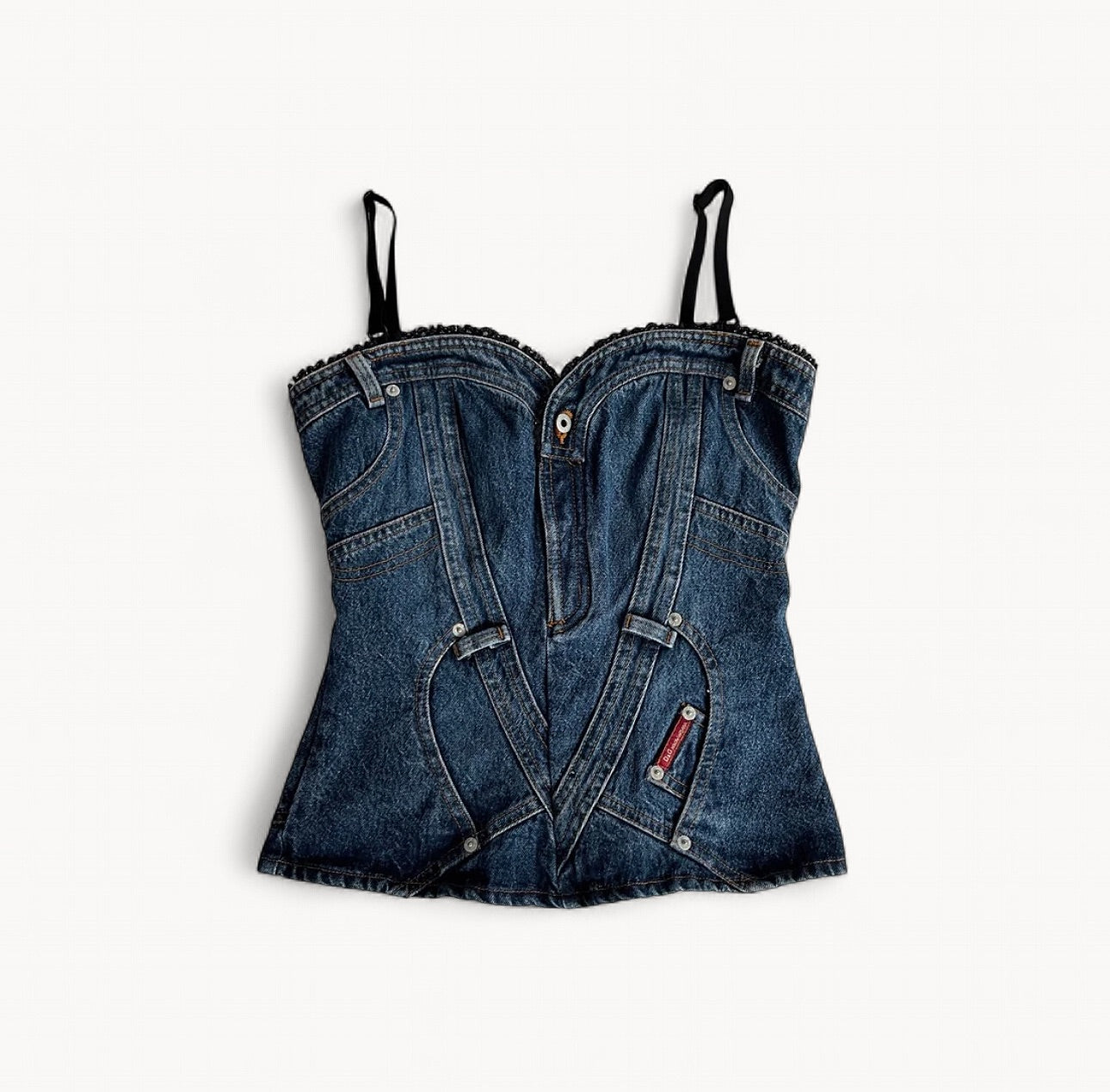 Dolce & Gabbana Denim Pocket Corset