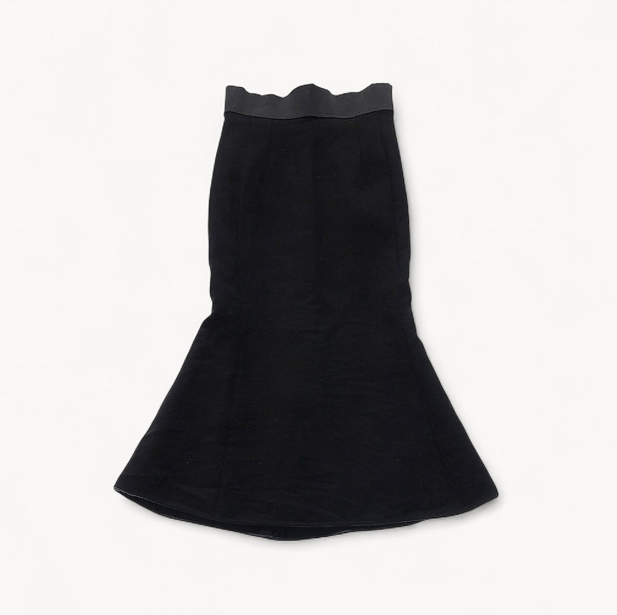 Dolce & Gabbana Sculpted Black Skirt