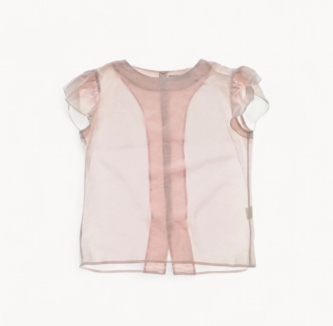 Yves Saint Laurent Blush Pink Sheer Set (Top & Skirt)
