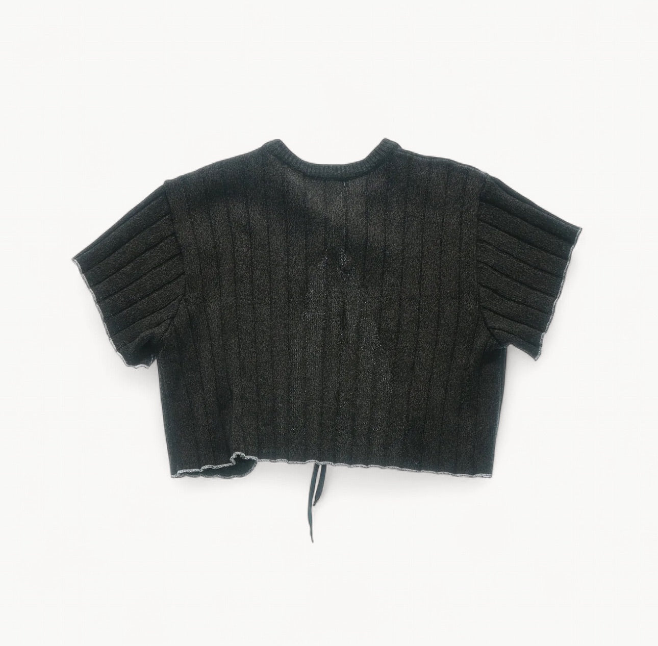 Yves Saint Laurent Cropped Ribbed Knit Top